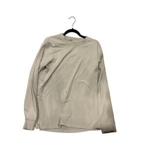 Uniqlo White Light Crewneck Sweatshirt Mens Large